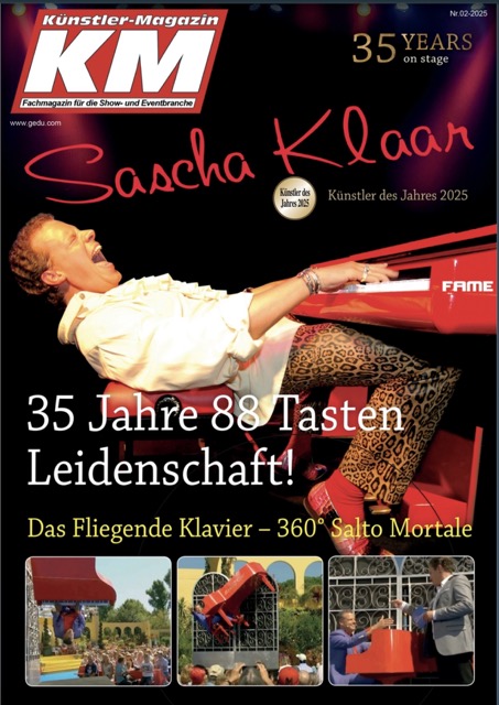 Künstler Magazin 02/2025 – Sascha Klaar auf der Titelseite